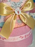 Торт из памперсов "Зайка в розовом платье"